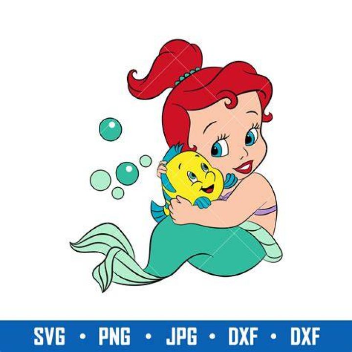 Baby Ariel with that cringing face.