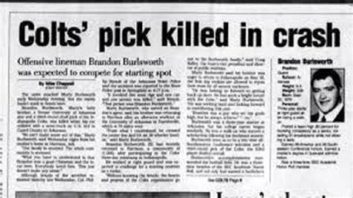 Brandon Burlsworth Car Accident