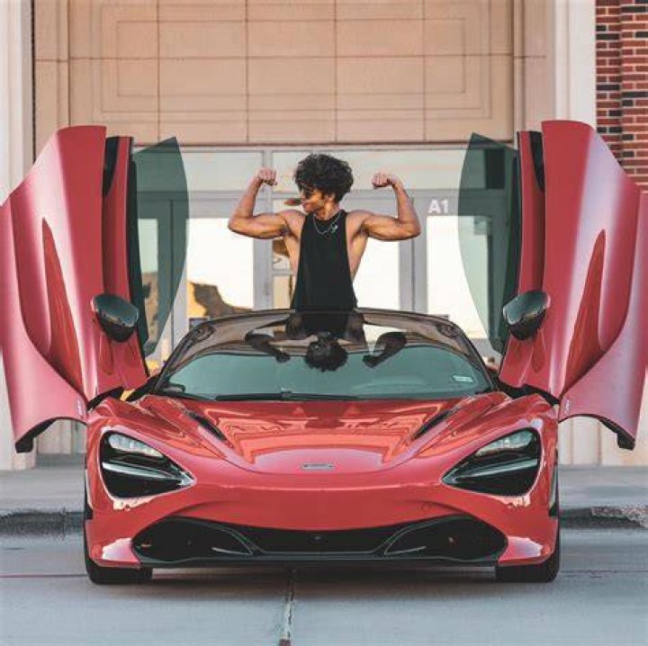 Corey Scherer flexing his Lamborghini.