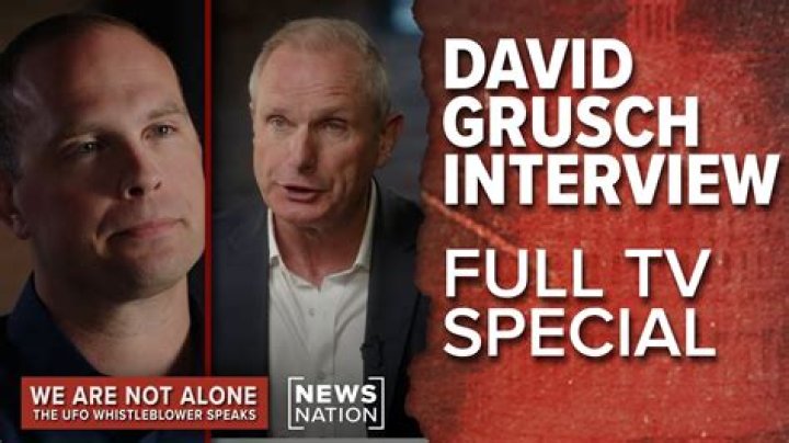 David Grusch at the UFO UAP hearing on July 26, 2023.