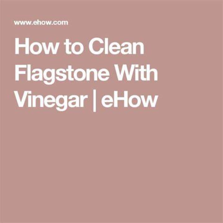 How do you clean flagstone?