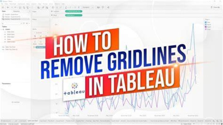 How do you remove grid lines in Tableau?