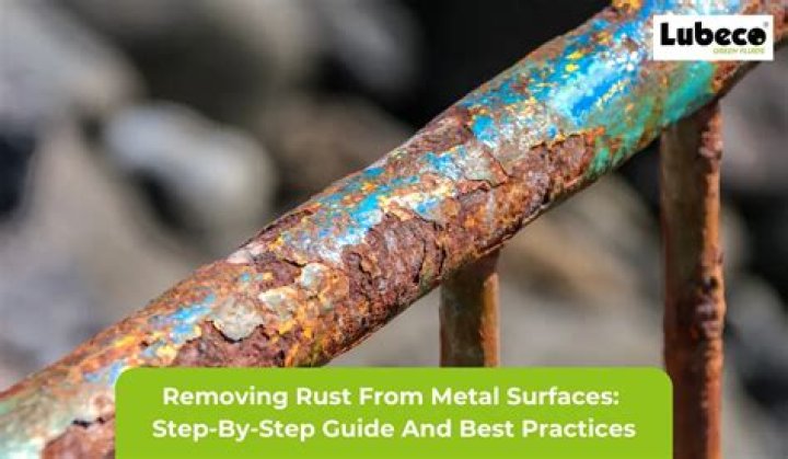 How do you remove rust from a pool ladder?
