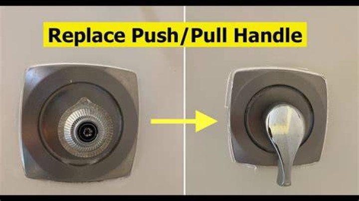 How do you replace a push pull shower faucet?